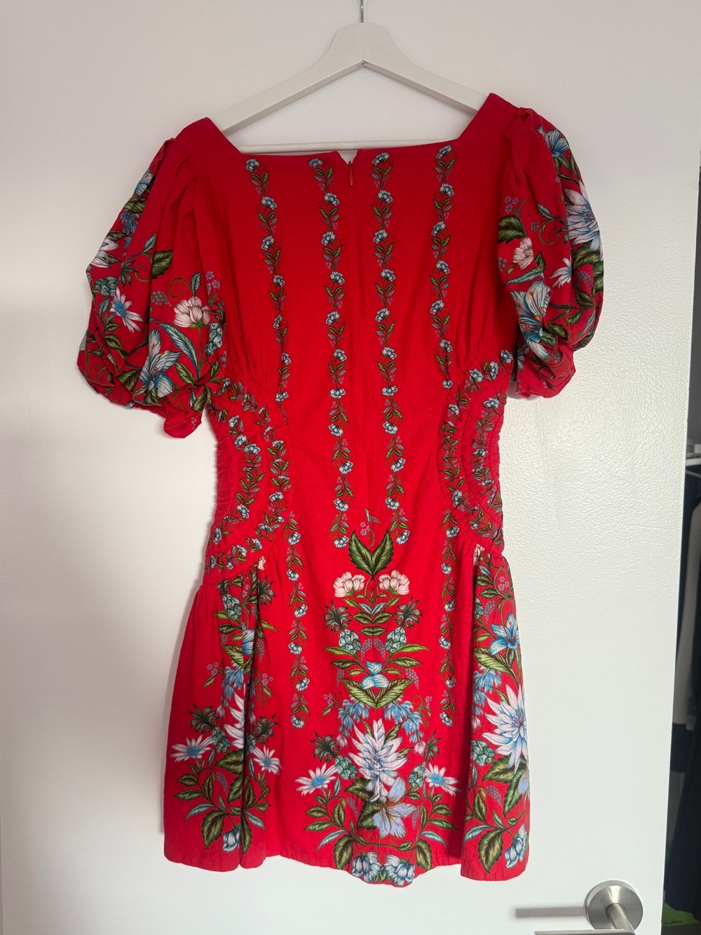 Farm Rio Red Linen Blend Dress - Picture 5 of 8